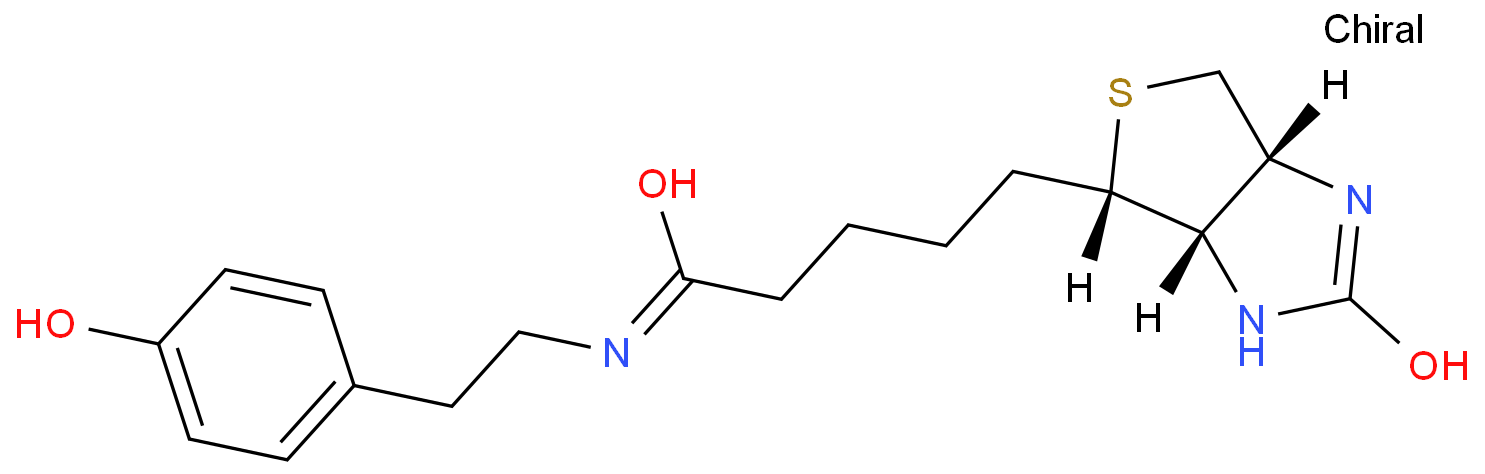 N-(4-羟基苯乙基)-5-((3aS,4S,6aR)-2-氧代六氢-1H-噻吩并[3,4-d]咪唑-4-基)戊酰胺/41994-02-9