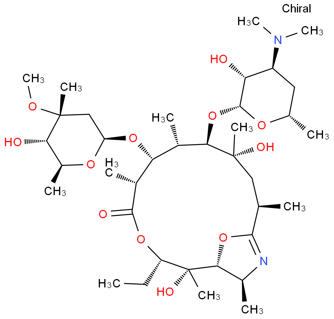 阿奇霉素杂质 34(红霉素 A(9,11-亚氨基醚))