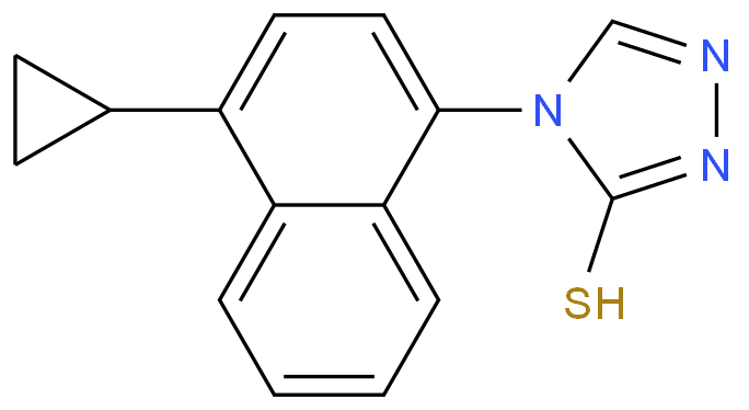 4-(4-Cyclopropyl-1-naphthyl)-4H-1,2,4-triazole-3-thiol