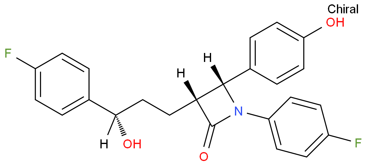 依替米贝(3R,4R,3'S)异构体化学结构式