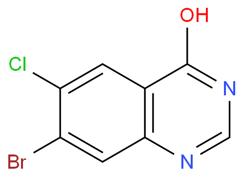 7-Bromo-6-chloro-4-quinazolinone structure