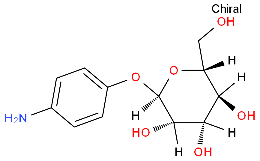 4-氨基苯基-alpha-D-吡喃甘露糖苷化学结构式