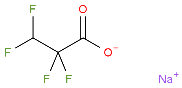 四氟丙酸钠化学结构式