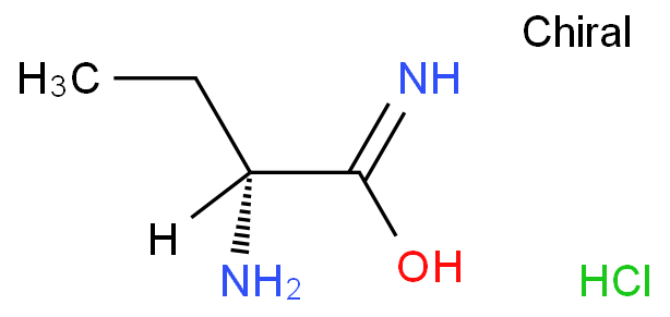 (R)-(–)-2-氨基丁酰胺盐酸盐化学结构式