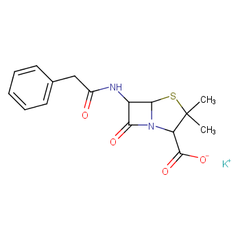 potassium;(2S,5R,6R)-3,3-dimethyl-7-oxo-6-[(2-phenylacetyl)amino]-4-thia-1-azabicyclo[3.2.0]heptane-2-carboxylate