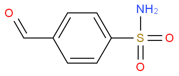 4-甲酰基苯磺酰胺化学结构式