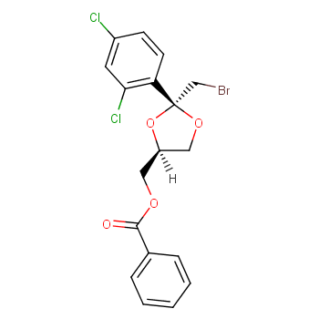 cis-2-(Bromomethyl)-2-(2,4-dichlorophenyl)-1,3-dioxolane-4-ylmethyl benzoate