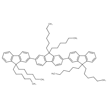9,9,9',9',9'',9''-己基-2,2':7',2''-三-9H-芴 CAS号:264925-42-0科研及生产专用 高校及研究所支持货到付款