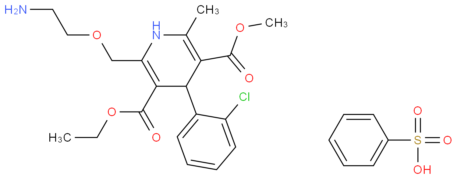 Amlodipine Besylate structure