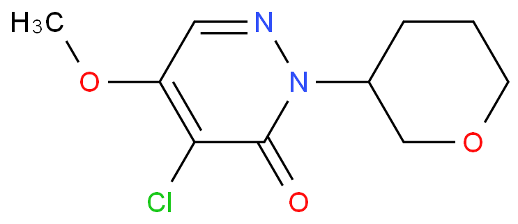4-chloro-5-methoxy-2-(tetrahydro-2H-pyran-3-yl)pyridazin-3(2H)-one  