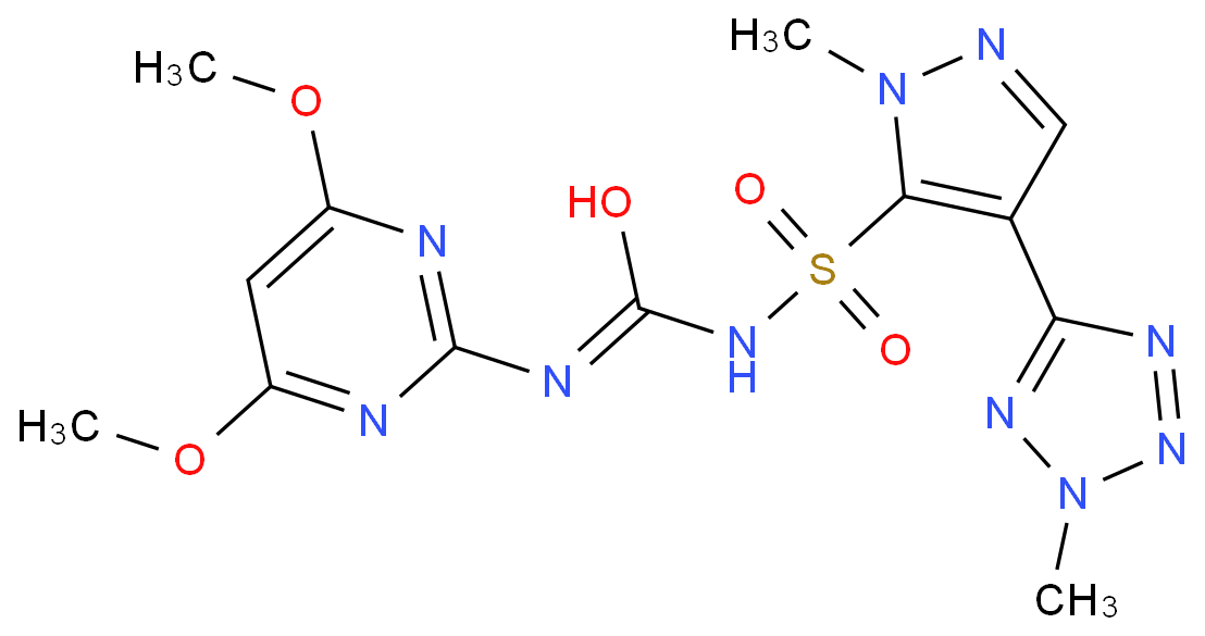 四唑嘧磺隆化学结构式