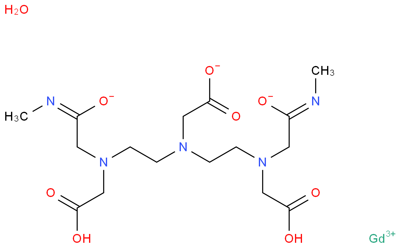 钆双胺一水物化学结构式