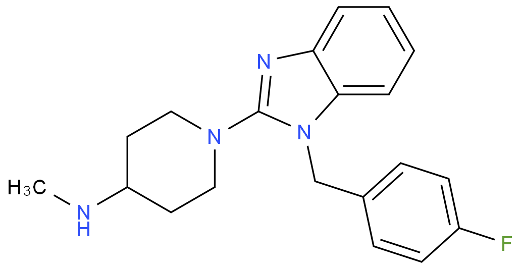 1-{1-(4-氟苯基)甲基-1H-苯咪唑-2-基}-N-甲基-4-哌啶胺