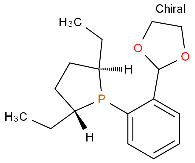 (2R,5R)-1-(2-(1,3-二氧戊环-2-基)苯基)-2,5-二乙基磷杂环戊烷CAS号1710765-27-7;科研试剂/现货