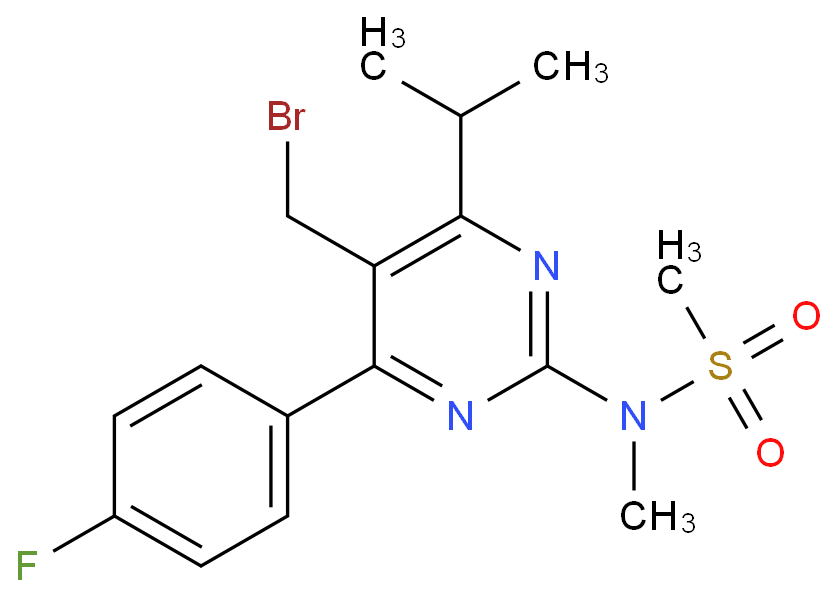 5-(溴甲基)-4-(4-氟苯基)-6-异丙基-2-[甲基(甲磺酰)氨基]嘧啶