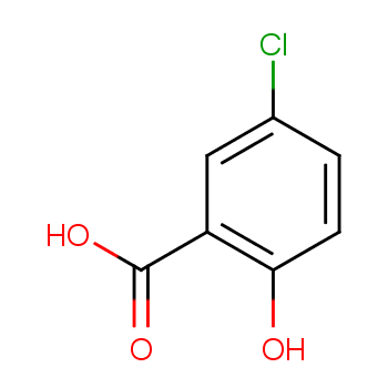 5-氯代水杨酸化学结构式