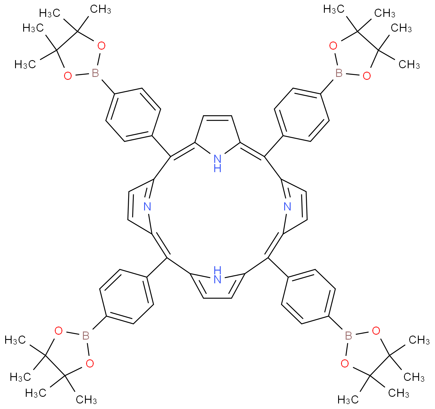 5,10,15,20-Tetrakis[4-(4,4,5,5-tetramethyl-1,3,2-dioxaborolan-2-yl)phenyl]-21H,23H-porphine