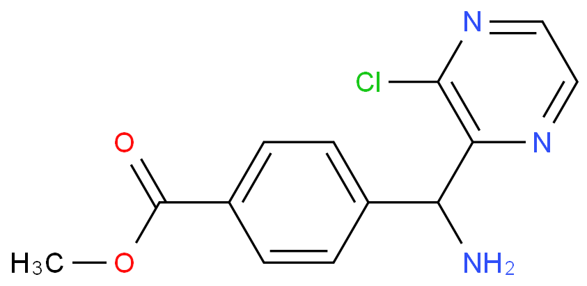methyl 4-(amino(3-chloropyrazin-2-yl)methyl)benzoate  