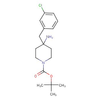 tert-Butyl 4-amino-4-(3-chlorobenzyl)piperidine-1-carboxylate