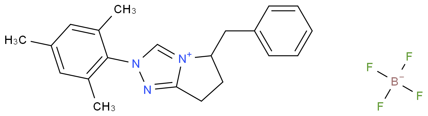 (R)-5-苄基-2-均三甲苯基-6,7-二氢-5H-吡咯并[2,1-c][1,2,4]三唑-2-鎓四氟硼酸盐/1469801-67-9