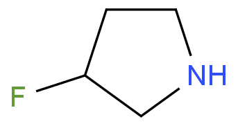 3-氟四氢吡咯盐酸盐化学结构式