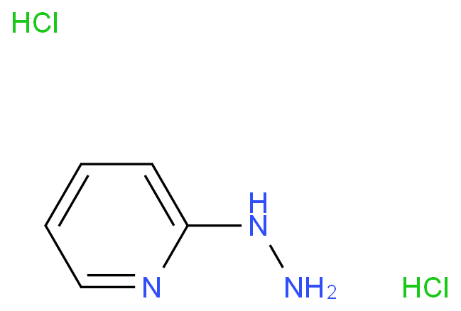 2-肼吡啶二盐酸盐化学结构式