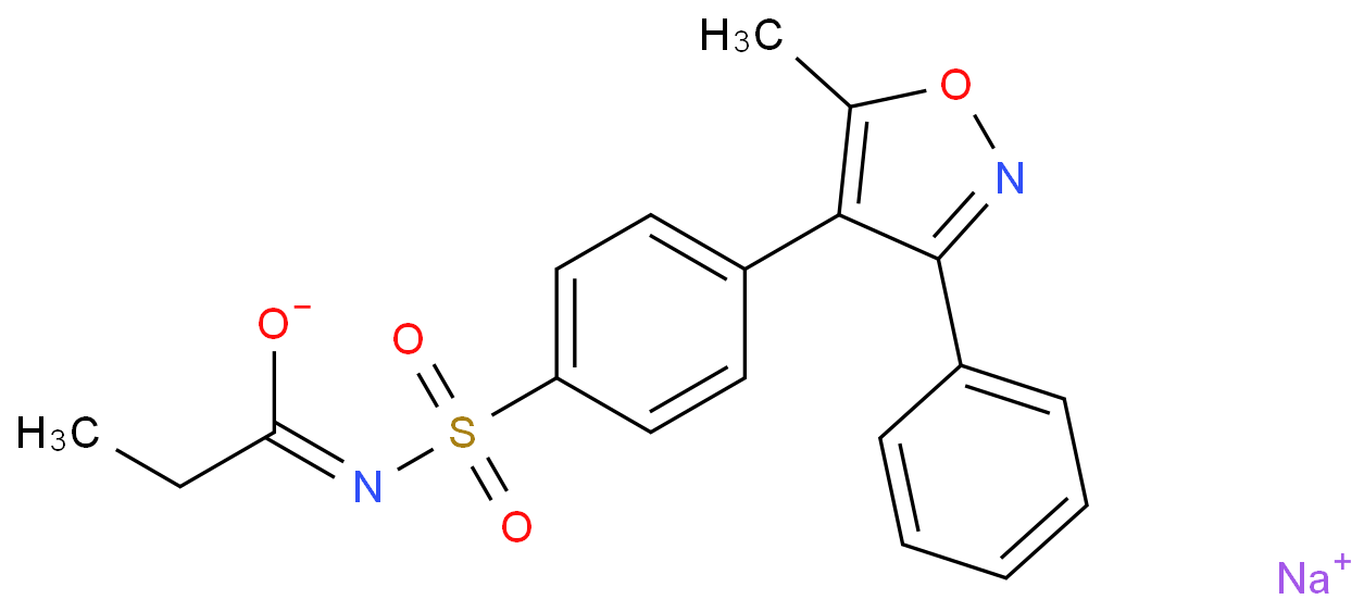 N-((4-(5-甲基-3-苯基-4-异恶唑基)苯基)磺酰)丙酰胺钠盐/198470-85-8