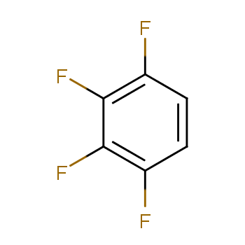 1,2,3,4-四氟苯化学结构式