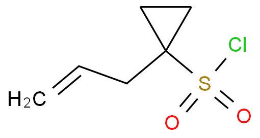 1-烯丙基环丙磺酰氯化学结构式