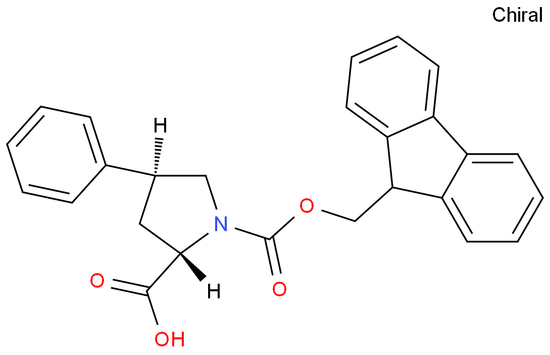 (2S,4S)-1-(((9H-芴-9-基)甲氧基)羰基)-4-苯基吡咯烷-2-羧酸 产品图片