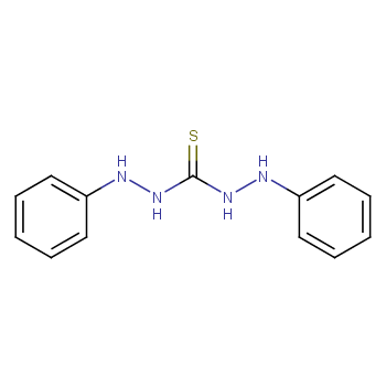 二苯基硫代卡巴肼化学结构式