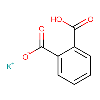 邻苯二甲酸氢钾化学结构式