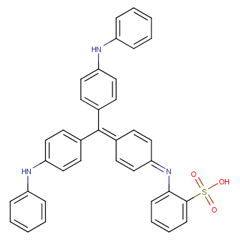 2-[[4-[bis(4-anilinophenyl)methylidene]cyclohexa-2,5-dien-1-ylidene]amino]benzenesulfonic acid