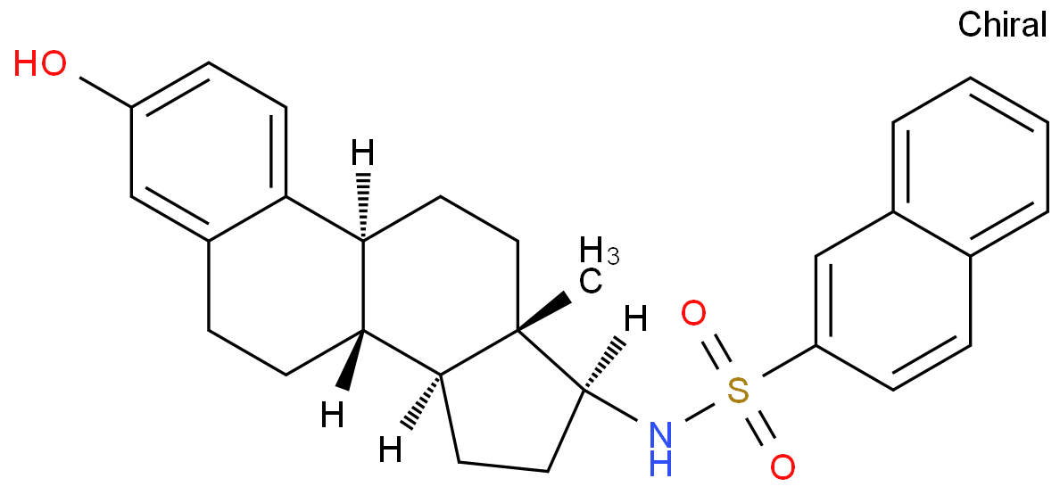N-[(8R,9S,13S,14S,17S)-3-hydroxy-13-methyl-6,7,8,9,11,12,14,15,16,17-decahydrocyclopenta[a]phenanthren-17-yl]-2-naphthalenesulfonamide