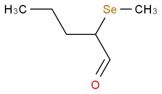 Pentanal, 2-(methylseleno)- structure