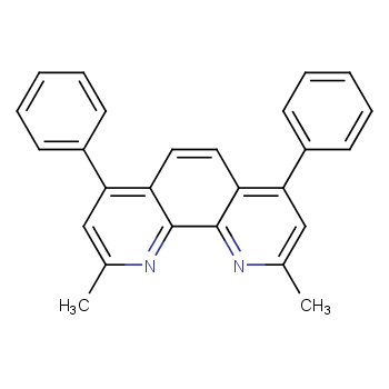 2,9-二甲基-4,7-联苯-1,10-邻二氮杂菲化学结构式