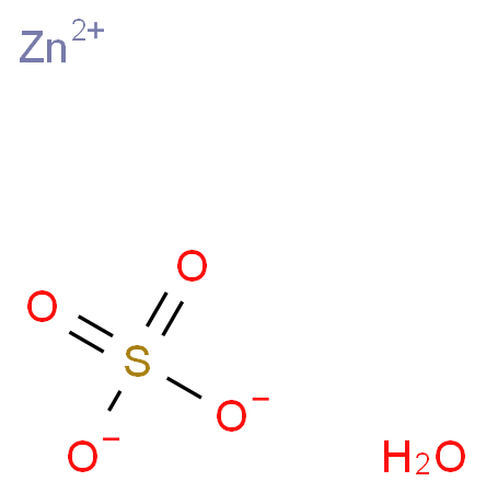 Zinc sulfate monohydrate structure