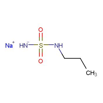 丙胺基磺酰胺钠盐化学结构式