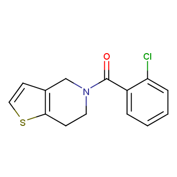 Thieno[3,2-c]pyridine, 5-(2-chlorobenzoyl)-4,5,6,7-tetrahydro- 68559-48 ...