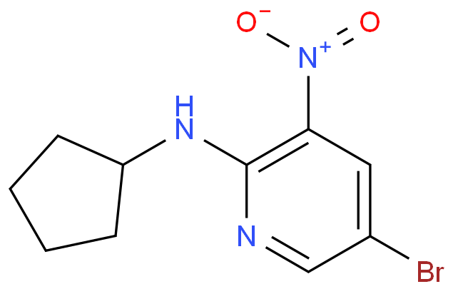 (5-BROMO-3-NITRO-PYRIDIN-2-YL)-CYCLOPENTYL-AMINE