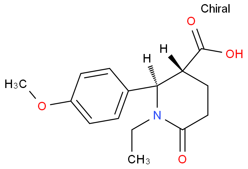 (2R,3R)-1-ETHYL-2-(4-METHOXY-PHENYL)-6-OXO-PIPERIDINE-3-CARBOXYLIC ACID