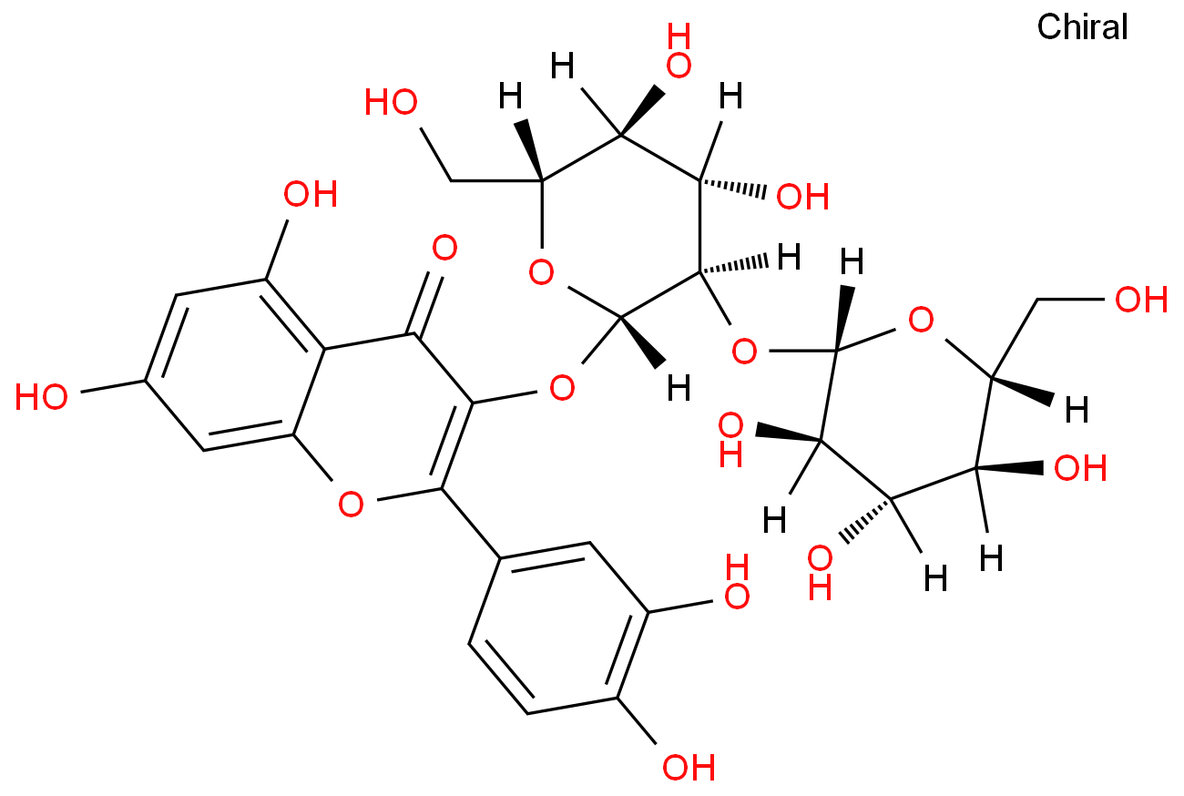 quercetin-3-O-sophoroside structure