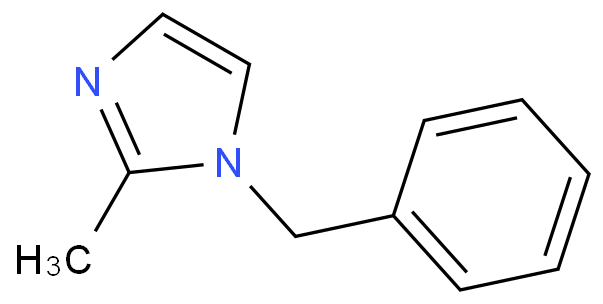 1-苄基-2-甲基咪唑化学结构式