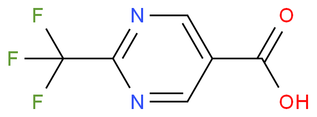 2-(三氟甲基)嘧啶-5-羧酸化学结构式