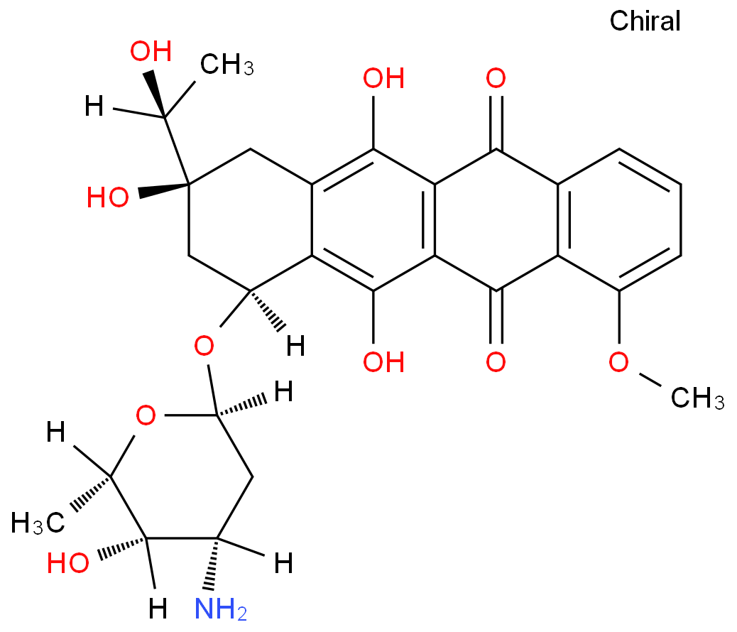 柔红霉素化学结构式
