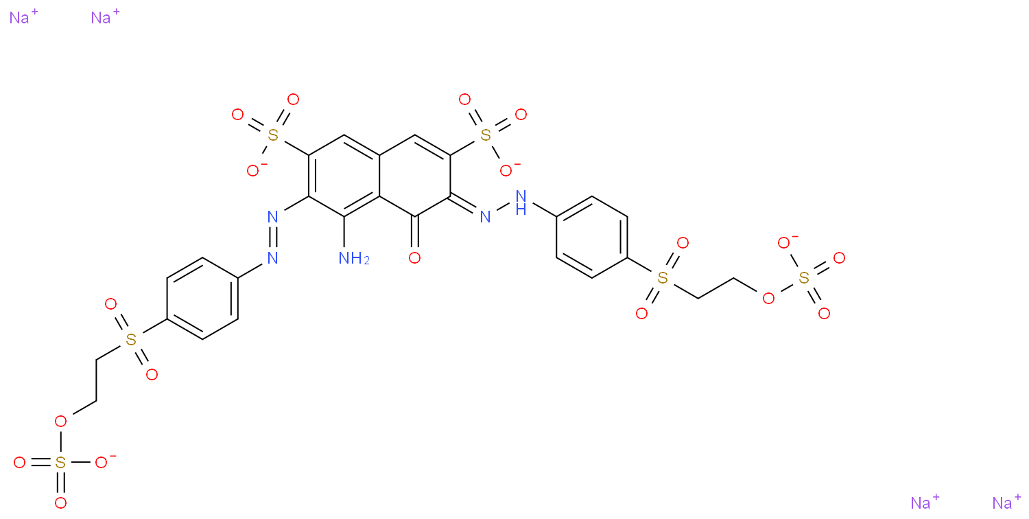 2,7-Naphthalenedisulfonicacid,4-amino-5-hydroxy-3,6-bis[2-[4-[[2-(sulfooxy)ethyl]sulfonyl]phenyl]diazenyl]-,sodium salt (1:4)  