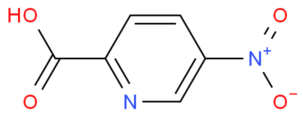 5-硝基-2-吡啶羧酸化学结构式