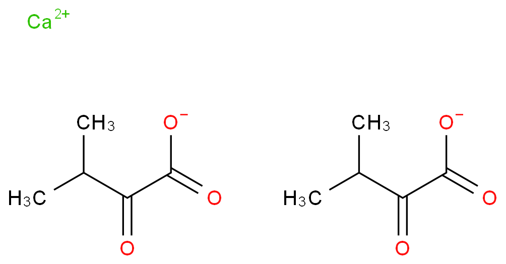 3-甲基-2-氧代丁酸钙盐化学结构式