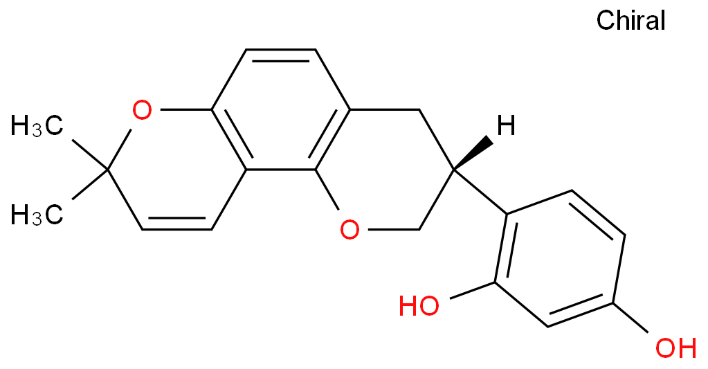 4-[(3R)-8,8-dimethyl-3,4-dihydro-2H-pyrano[2,3-f]chromen-3-yl]benzene-1,3-diol