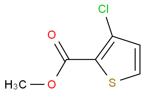 3-氯噻吩-2-羧酸甲酯化学结构式